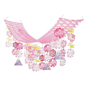 春の装飾品（さくら）　桜富士プリーツハンガー