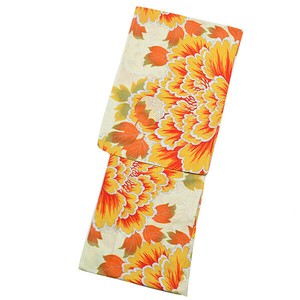 Kimono/Yukata Ladies fashion Orange Retro
