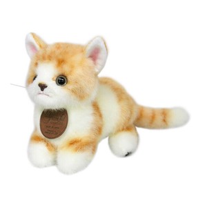 ぬいぐるみ ねこ　グレイスフル ネコ （日本製）こねこのミーヤ マンチカン ゴールド 立ち