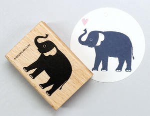 Perlenfischer スタンプ☆ぞう 象 左向き 動物☆