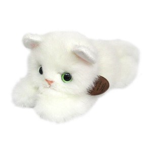 ぬいぐるみ ねこ　グレイスフル ネコ （日本製）寝そべりCAT 白猫