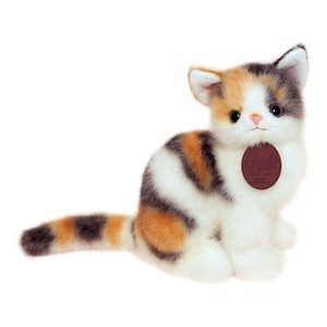 ぬいぐるみ ねこ　グレイスフル ネコ （日本製）ミケ 座り
