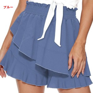パンツ  キュロット  ショート   無地 夏 ゆったり 快適 レディース ファッション  ABQ806