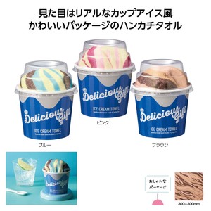 デリシャスギフト アイスクリームタオル　ノベルティ　粗品　ギフト　販促品