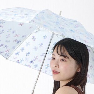 《2025春夏新作》【晴雨兼用傘】【長傘】遮光2サイド花びら　オシャレ　UV　軽量　花柄　大きめサイズ