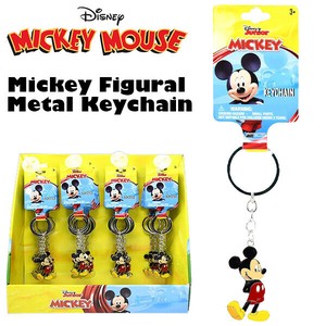 ミッキーマウス メタル キーチェーン 【ディズニー】