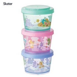 Storage Jar/Bag Colorful Skater Care Bears Set of 3