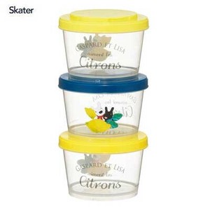 保存容器/储物袋 柠檬 Skater 卡斯柏与丽 3个每组