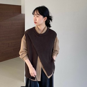 u26357 レディース ニット トップス カットソー  2025春新作 韓国風 不規則 セーター ファッション