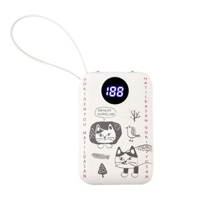 モバイルバッテリー　ごきげんようマチルダさん柄　10000mah（ねこ　ネコ　猫）