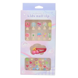 【コスメ雑貨】キッズネイルチップセット カラフルポップ