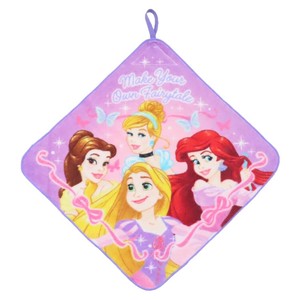【ループタオル】ディズニープリンセス ループ付きハンドタオル フェアリーリボン