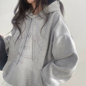 【再値下げ！40％OFF！！】刺繍ロゴ 長袖カジュアルプルパーカー/フーディ