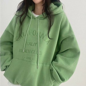 【再値下げ！40％OFF！！】刺繍ロゴ 長袖カジュアルプルパーカー/フーディ