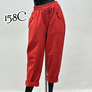 新色追加☆【イタリア製】158C モチーフボタン付き変形ポケット切り替えデザインカットパンツ