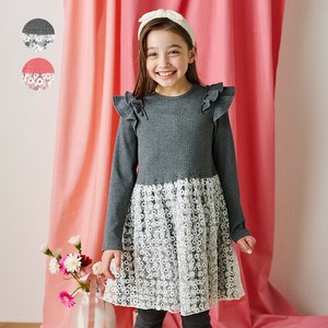Kids' Casual Dress Floral Pattern Switching
