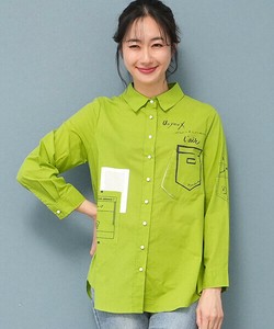 Button Shirt/Blouse Patchwork Shirtwaist Cotton [2025 NEW]