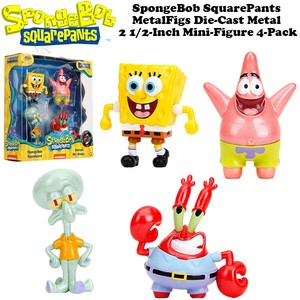 METALFIGS Diecast Figure  SPONGE BOB 4-Pack【スポンジボブ フィギュア】