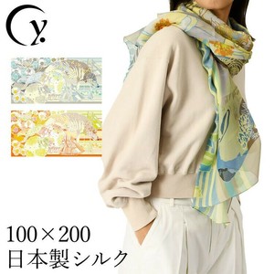 Stole Ladies fashion 100 x 120cm Made in Japan
