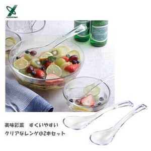 Spoon Small Clear 2-pcs set