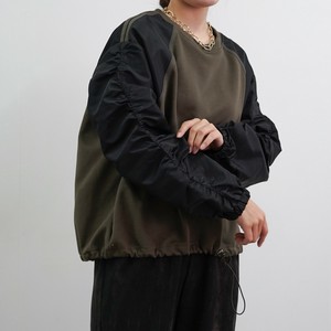 Sweatshirt Design black A-Line Shirring