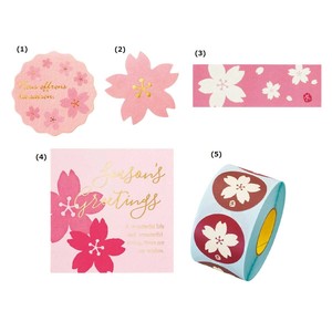 春のラッピング用品　ギフトシール　さくら