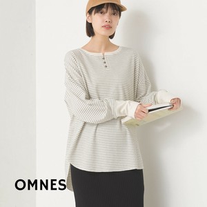 T-shirt Round-hem Henry Neck Pullover