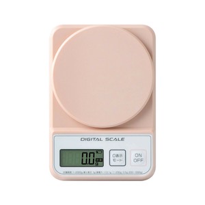 薄型デジタルキッチンスケール　ピンクベージュ　ADS-2400PB