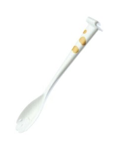 日本製 made in japan 3812 オープナー付にゃんこスプーン 白たま 76-07008
