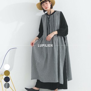 Casual Dress Pintucked Front/Rear 2-way Crinkle Muslin 100% Cotton [S/S NEW]