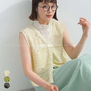 背心外套/马甲 新商品 2025年 印度制造 蕾丝 钩编 春夏