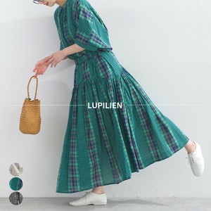 Skirt Indian Cotton Check [S/S NEW]