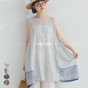 Tunic Tunic Indian Cotton Sleeveless Cotton [S/S NEW]