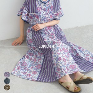 Skirt Switching Block Print [S/S NEW]