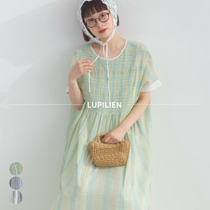 Casual Dress Indian Cotton 2Way Slub Stripe [S/S NEW]