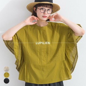 Button Shirt/Blouse Pintucked Patchwork Flare [S/S NEW] Made in India