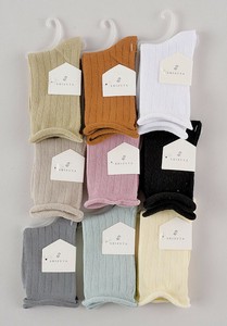くるくるリブソックス 1P 靴下  リブソックス　ソックス　無地　子供 キッズ