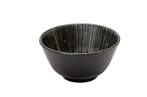 ≪メーカー取寄≫千段十草　3．8寸多用碗（黒）［日本製 美濃焼 食器 ］
