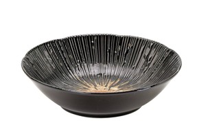 ≪メーカー取寄≫千段十草　5寸煮物鉢（黒）［日本製 美濃焼 食器 ］
