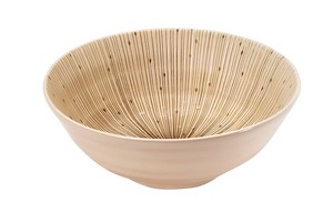 ≪メーカー取寄≫千段十草　6．8寸麺鉢（白）［日本製 美濃焼 食器 ］