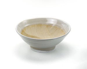 ≪メーカー取寄≫こだわりすり鉢　6寸（白）［日本製 美濃焼 食器 ］