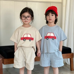韓国スタイル 2色8サイズ シャツ＆パンツ セットアップ 車