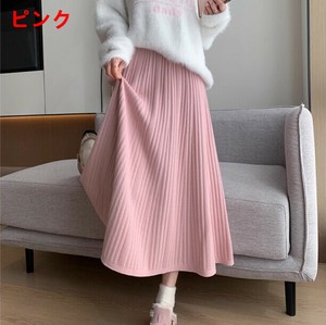スカート ニット 無地 ゆったり 快適 レディース ファッション BQ6759