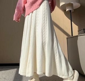 スカート ニット 無地 ゆったり 快適 レディース ファッション  BQ6765