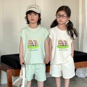 韓国スタイル 2色8サイズ シャツ＆パンツ セットアップ プリント