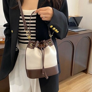 バイカラー巾着ショルダーBAG