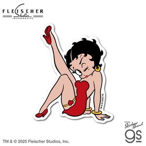 BETTY BOOP™ ダイカットステッカー ポーズ02 ベティー ブープ™ アメリカ キャラクター グッズ BTY002