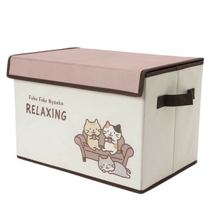 【ふくふくにゃんこ】ふくにゃんライフ不織布収納ボックス　　猫/かわいい/ペット/FFN