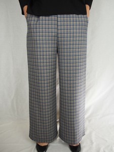 Full-Length Pant Check Wide Pants [S/S NEW]