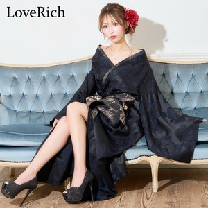 1512花柄 ロング オフショル 豪華 花魁 着物 ドレス コスプレ イベント ハロウィン